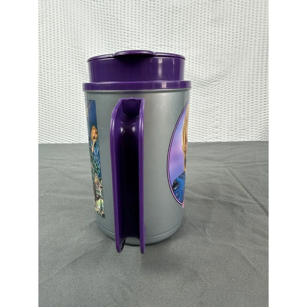 VTG Dollywood 2000 Pigeon Forge TN Whirley Thermo Insulated Plastic Mug Cup Lid